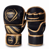 Luva de MMA Sparring Legacy Core Preta com Dourado